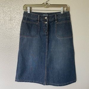 Halogen Denim Skirt Size 2 - 100% Cotton